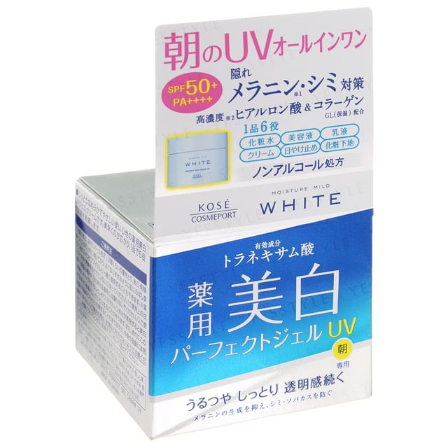 Kose Moisture Mild White Perfect Gel UV SPF 50+ PA++++ - 90g All-in-One