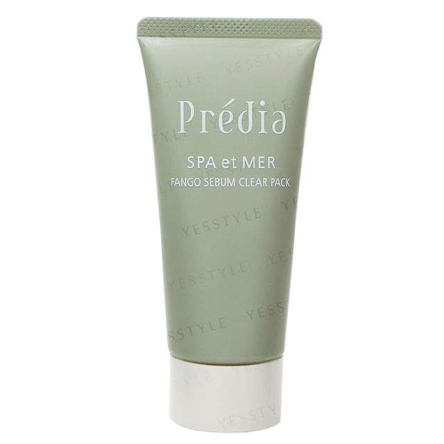Kose Predia Spa et Mer Fango Sebum Clear Pack: Open jar showing the mud mask texture.