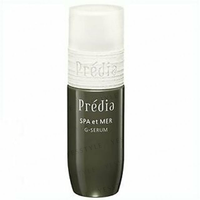 Kose Predia Spa et Mer G-Serum bottle showcasing its rich, hydrating formula.
