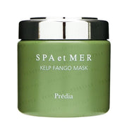 Kose Predia Spa et Mer Kelp Fango Mask jar and texture close-up.