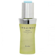 Kose Predia Spa et Mer Aroma Essence Oil 11 - Close up of the luxurious facial oil bottle with a focus on the radiant, healthy glow it provides.