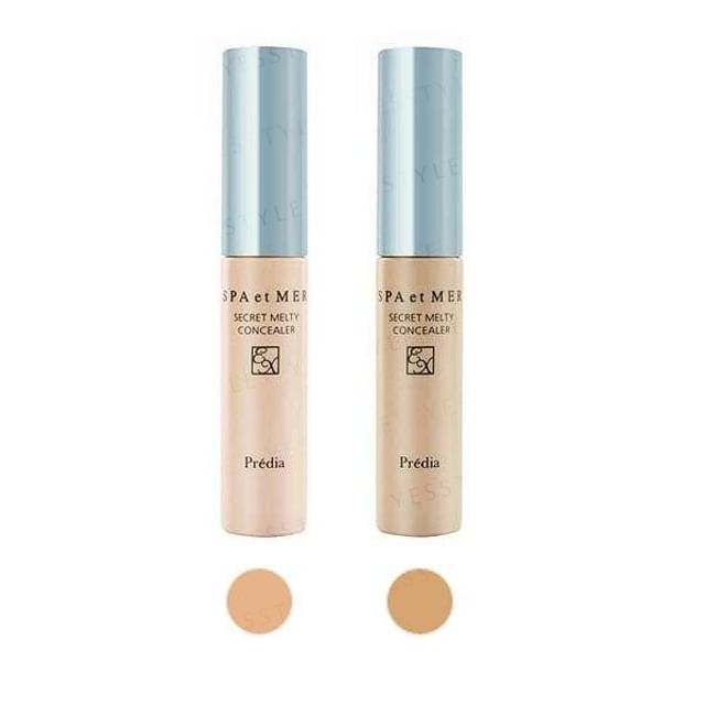 Kose Predia Spa et Mer Secret Melty Concealer EX providing flawless coverage and radiant hydration.