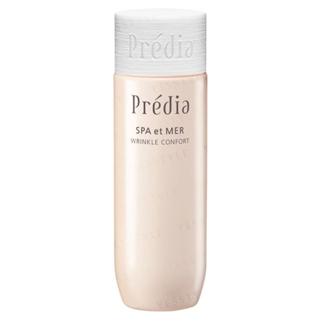 Kose Predia Spa et Mer Wrinkle Confort anti-aging cream in luxurious packaging.