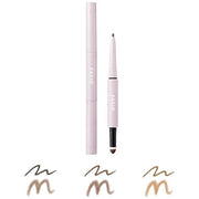 Kose Fasio Pencil & Powder Eyebrow product display showing the pencil and powder components and shade range.