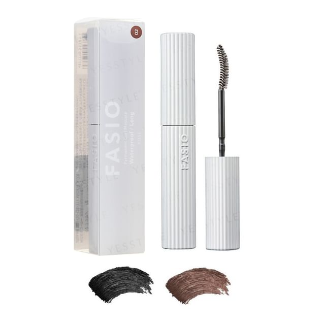 Kose Fasio Permanent Curl Mascara Waterproof Long - Provides all-day curl and length.