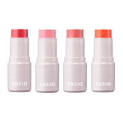 Kose Fasio Multi Face Stick Waterproof showing the product's colors and packaging.
