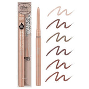 Kose Visee Riche Browns Creamy Pencil Eyeliner displayed with its rich brown color and smooth, creamy texture.