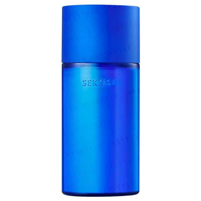 Kose Sekkisei Clear Wellness Smoothing Milk 140ml bottle on a clean, bright background, showcasing its elegant packaging and texture.
