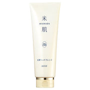 Kose Maihada Lively Head Cleanse Moist Cream Shampoo bottle displayed against a natural, serene background.