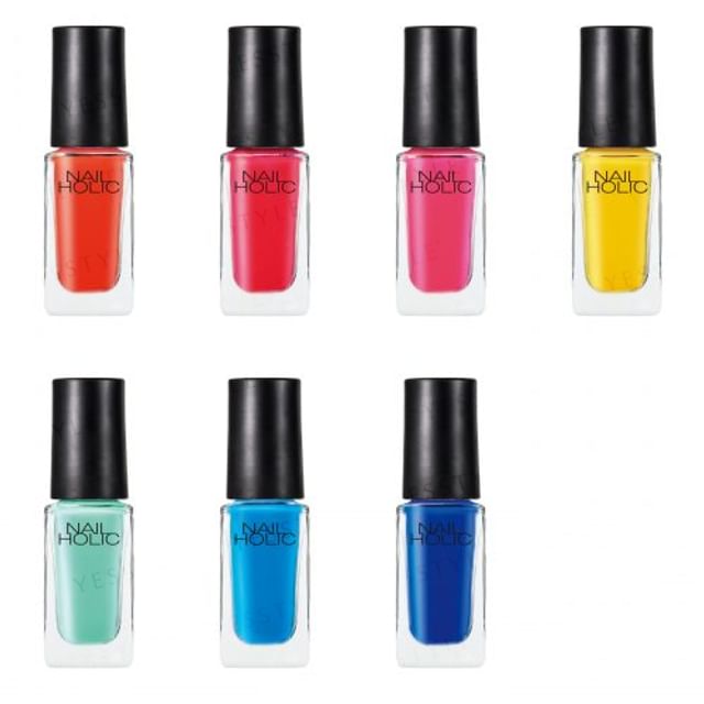 Kose Nail Holic Soft Neon Nail Polish Collection - Assorted Pastel Neon Shades