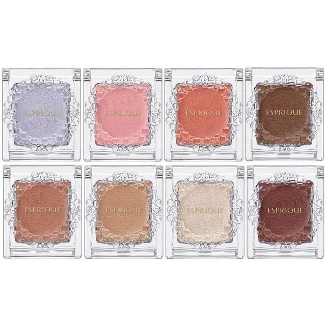 Kose Esprique Select Eye Color N Glow Gel Cream Eyeshadow - Close-up of vibrant, shimmering shades