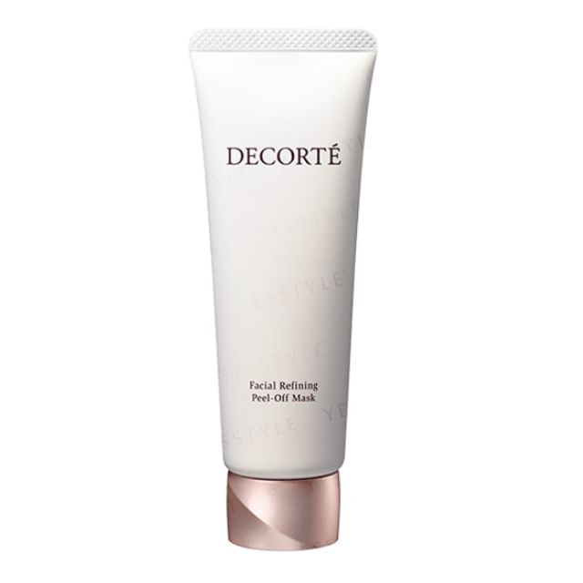 Kose DECORTE Facial Refining Peel Off Mask in tube packaging.