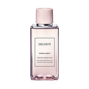 Kose DECORTE Hydra Clarity Treatment Essence Water bottle on a clean, radiant background, showcasing its luxurious texture and packaging.