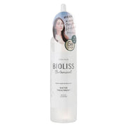 Kose Bioliss Botanical Water Treatment bottle showcasing its lightweight, shine-enhancing formula for detangling and revitalizing damaged hair.