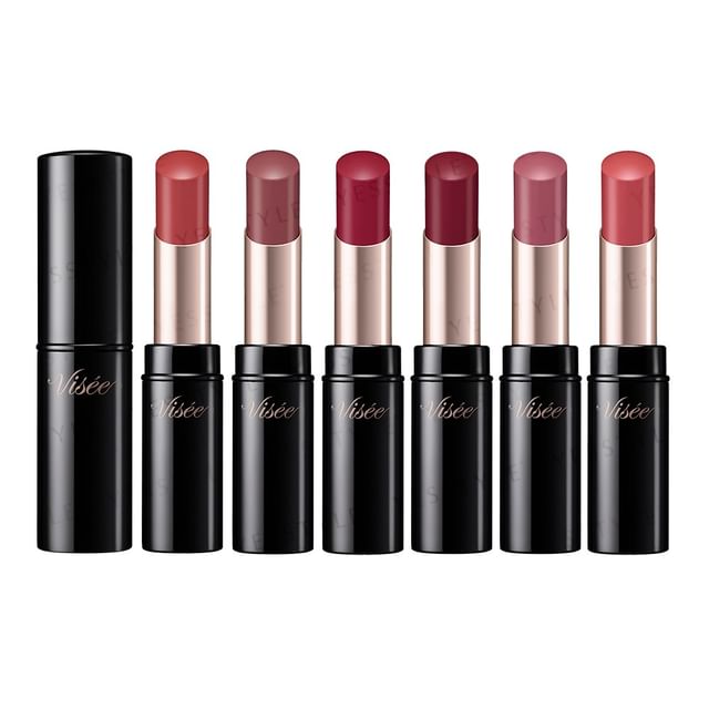 Kose Visee Nuance Matte Rouge Lipstick - various shades displayed