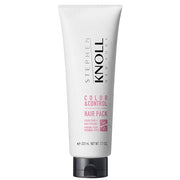 Kose Stephen Knoll Color Control Hair Pack W for color-treated hair, showing the product packaging and highlighting its color-protecting benefits.