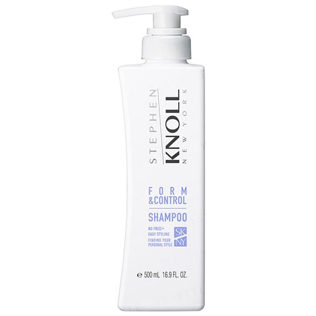 Kose Stephen Knoll Form & Control Shampoo W - Bottle Shot Showing Smooth, Frizz-Free Hair
