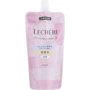 Kose Lecheri Lift Glow Lotion III Super Moist: Close-up of bottle highlighting moisturizing and anti-aging benefits.