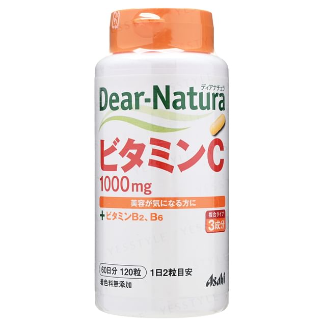 Asahi Dear-Natura Vitamin C 60 Day Supply - Supports Immunity, Energy, and Radiant Skin