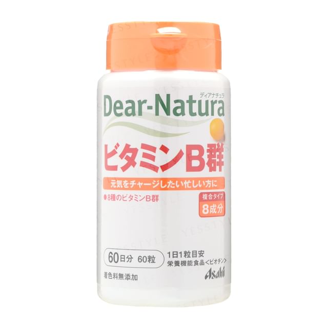Asahi Dear-Natura B Vitamins - 60 Day Supply - Supplement for Energy and Nervous System Health