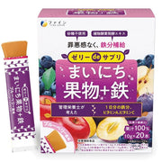 FINE JAPAN Everyday Fruit Jelly + Iron Supplement Blueberry Flavor - Delicious and convenient way to boost your iron levels.