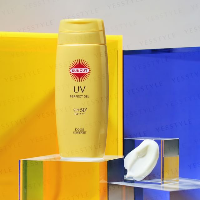 Kose Suncut UV Perfect Gel SPF 50+ PA++++ offering superior sun protection with a lightweight and non-greasy formula.