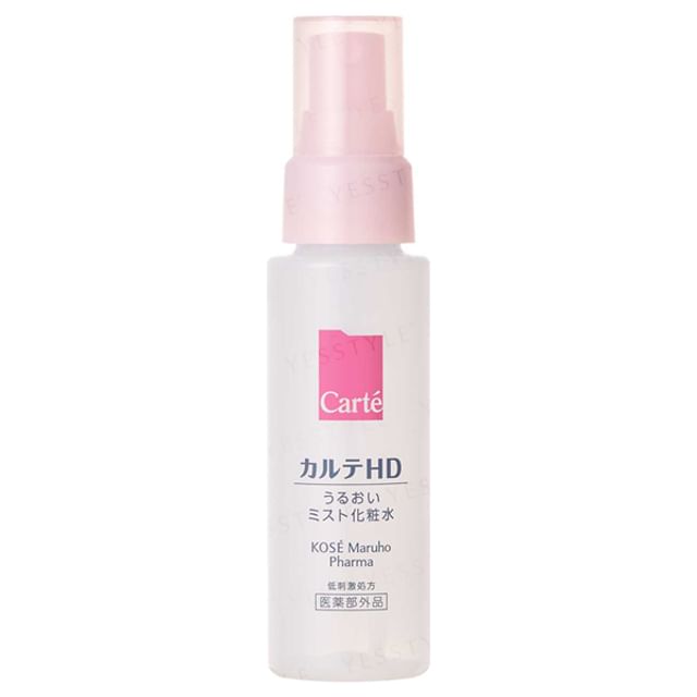 Kose Carte HD Moisture Mist Lotion bottle on a clean, bright background, highlighting its fine mist spray.