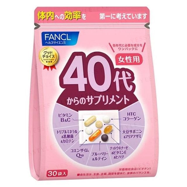 Fancl Good Choice 40+ Women's Health Supplement Packaging
