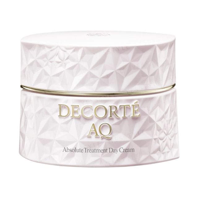 Kose DECORTE AQ Absolute Treatment Day Cream luxurious anti-aging cream for daily protection and radiance.