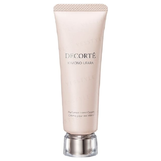 Kose DECORTE Kimono Urara Perfumed Hand Cream in elegant packaging.