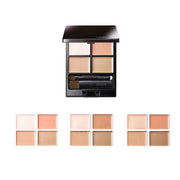 Kose DECORTE Tone Perfecting Palette showcasing all five shades and luxurious packaging.