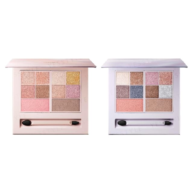 Kose Visee 30th Anniversary Glamorous Layered Palette Limited Edition - Close-up of palette showcasing shades and textures.