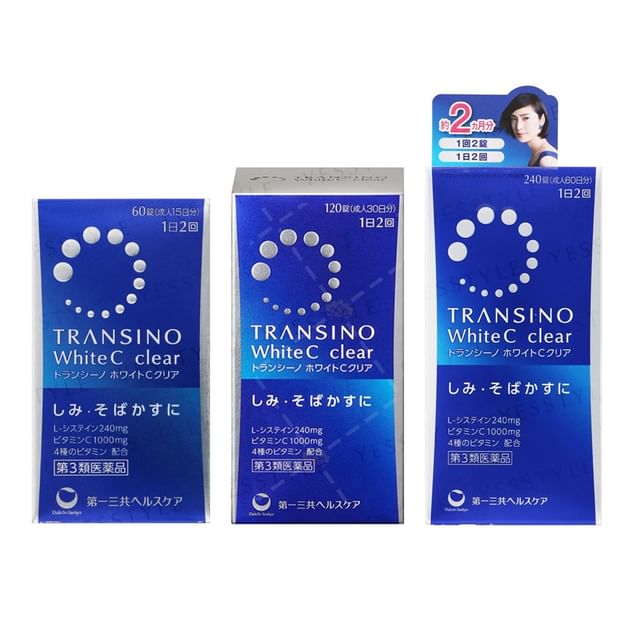 TRANSINO White C Clear Tablets - Achieve luminous, even-toned skin with this powerful Japanese supplement.