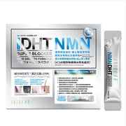 JBIOLAB NMN Hair Growth Formula bottle with before-and-after hair growth comparison.