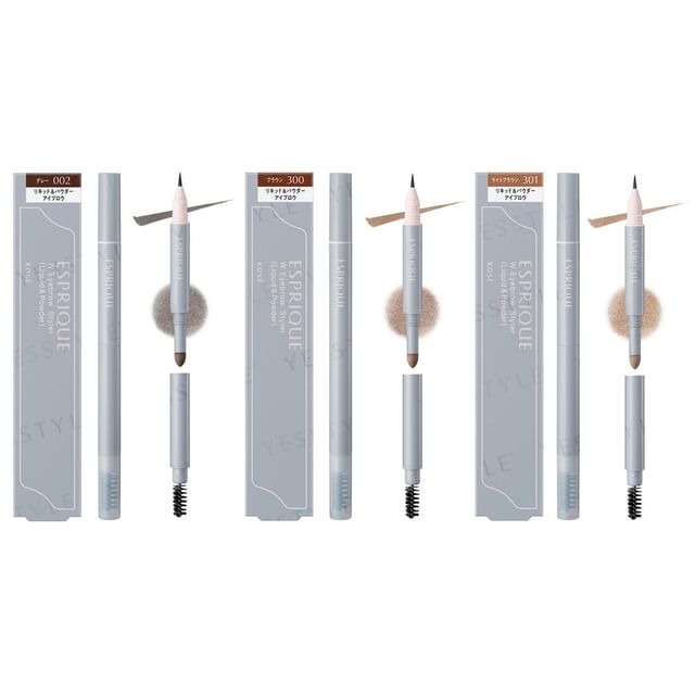 Kose Esprique W Eyebrow Styler in [Shade Name] - Liquid and Powder Eyebrow Duo