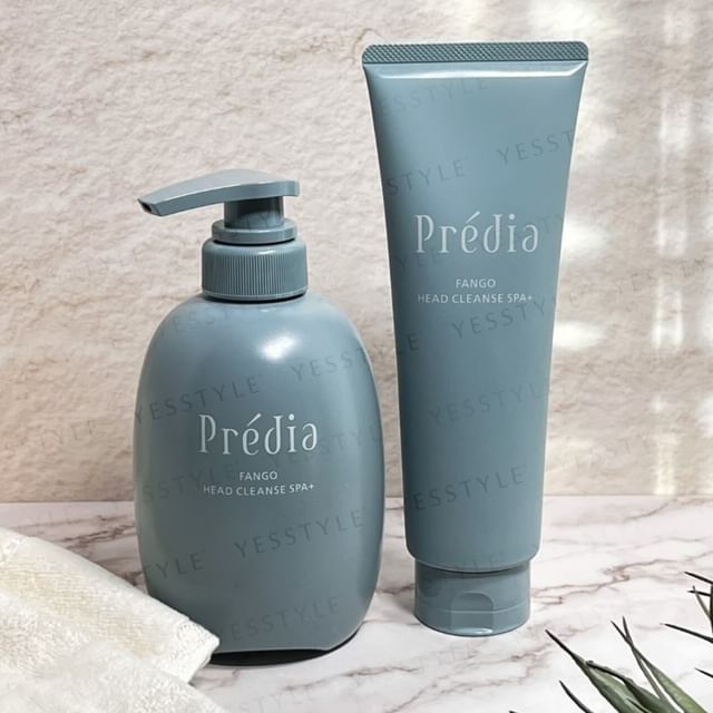 Kose Predia Fango Head Cleanse SPA+ product shot showing texture and packaging.