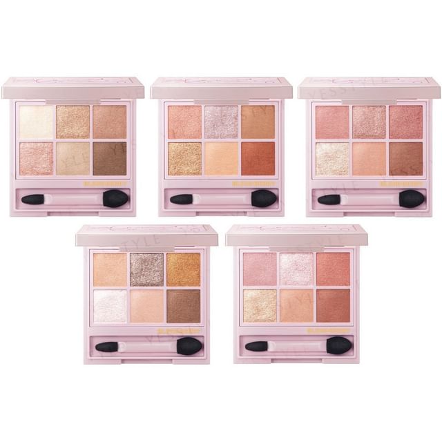 Kose Blend Berry Aura Creation Eye Color Palette showcasing the shimmering and matte eyeshadow shades.