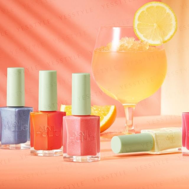 Kose Nail Holic 24_7 Tropical Cocktails Nail Color - Long Lasting Shine