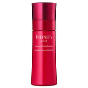 Kose INFINITY Intensive Wrinkle Emulsion: Close-up of the luxurious emulsion showing texture and packaging.