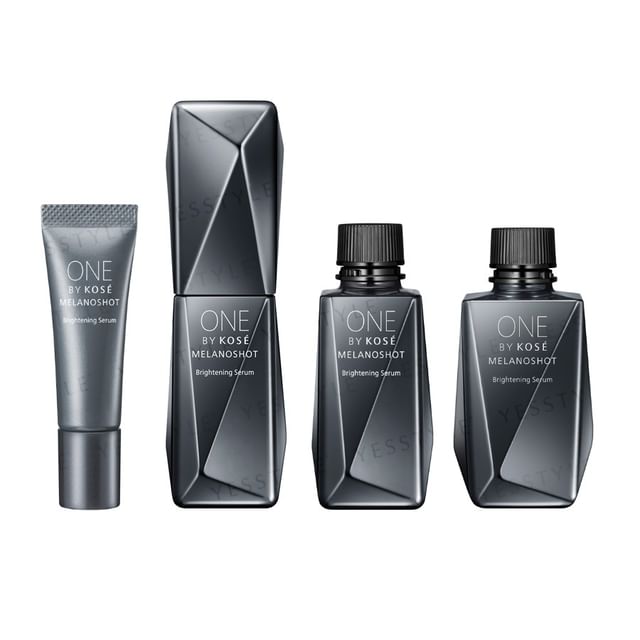 Kose One By Kose Melanoshot W Brightening Serum bottle on a clean, bright background