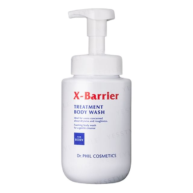 Kose Dr. PHIL Cosmetics X-Barrier Treatment Body Wash bottle showcasing its protective and hydrating properties.