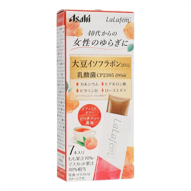 Asahi Lalafem Jelly Peach Tea - Low Calorie Beauty & Collagen Drink