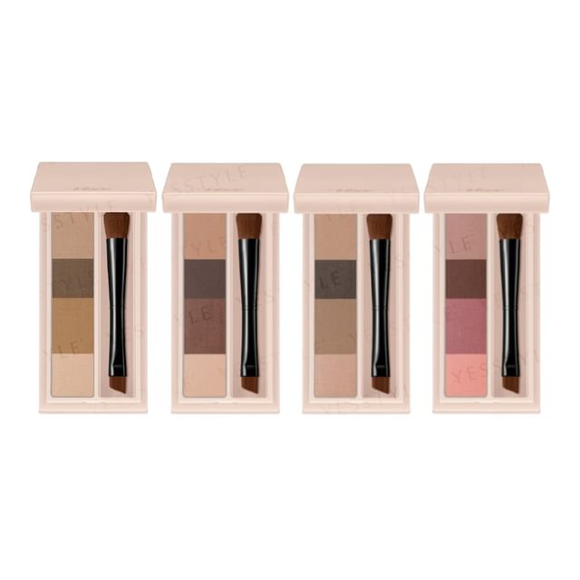 Kose Visee Fluff Design Eyebrow Powder Palette and Swatches
