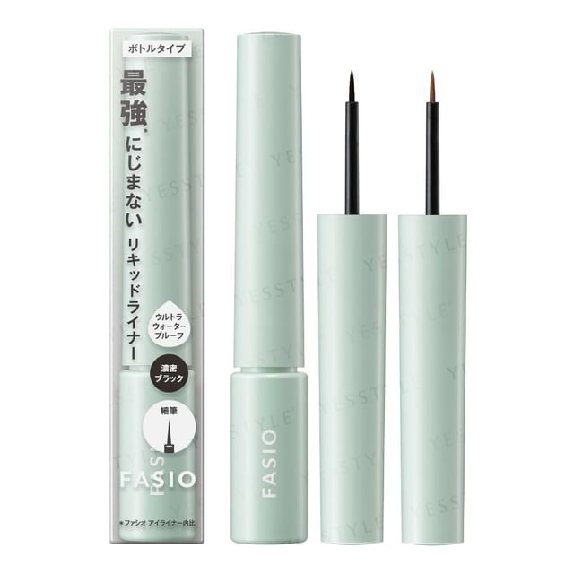 Kose Fasio Ultra Waterproof Liquid Eyeliner - Intense Black, Smudge-Proof Formula