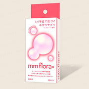 MiiS mm Flora Oral Supplement: A natural way to fresh breath and a healthy oral microbiome. Close-up of the tablet and packaging.
