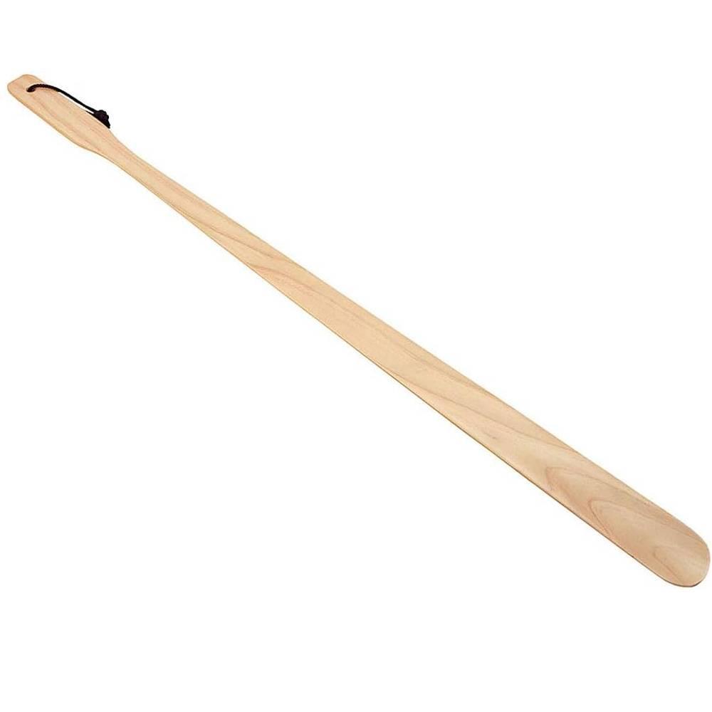 Yamaco 70cm handcrafted Hinoki wood shoe horn with long handle made of Japanese cypress