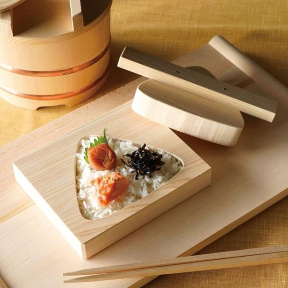 Yamaco Extra Large Hinoki Wood Onigiri Mold 18.2cm