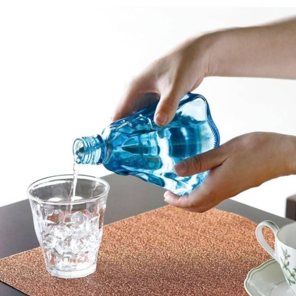 Yamaco Mt. Fuji Shaped 400ml Glass Water Bottle with Cap