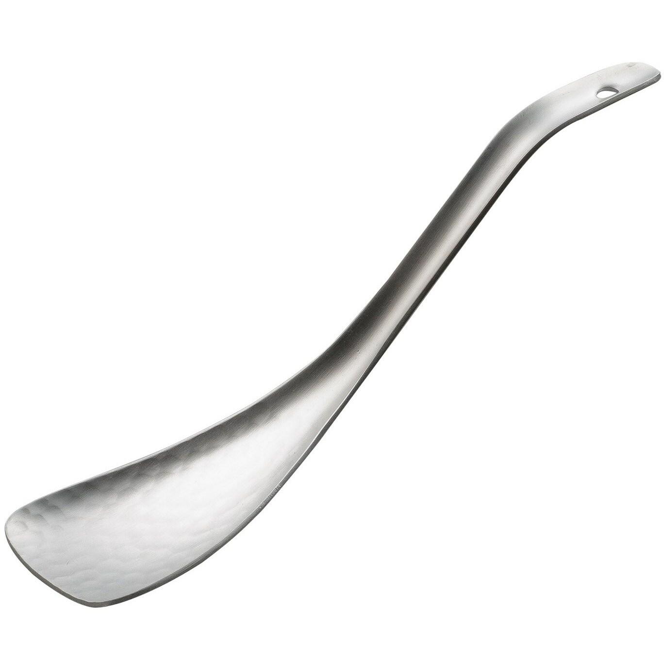 Yamagi Premium Aluminum Renge Soup Spoon – 210mm Japanese Design