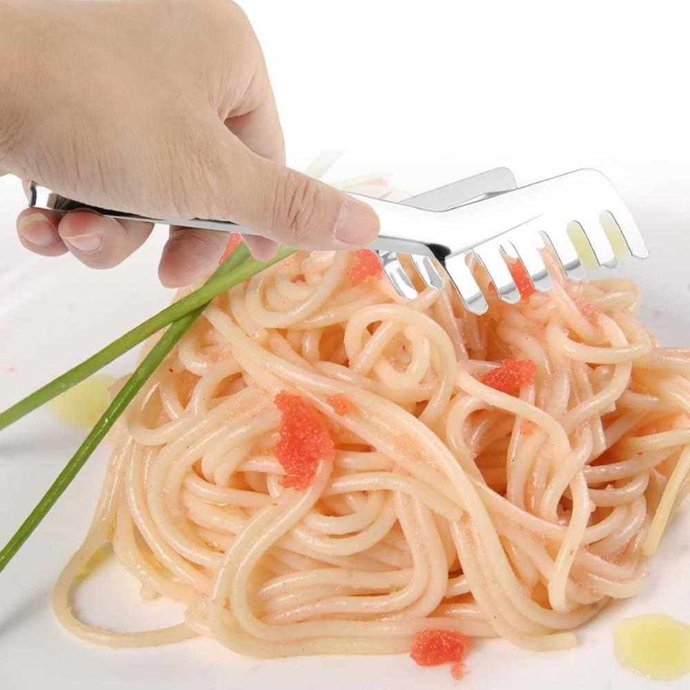 Yamagi Premium 190mm Stainless Steel Spaghetti Tongs – Japanese Craftsmanship